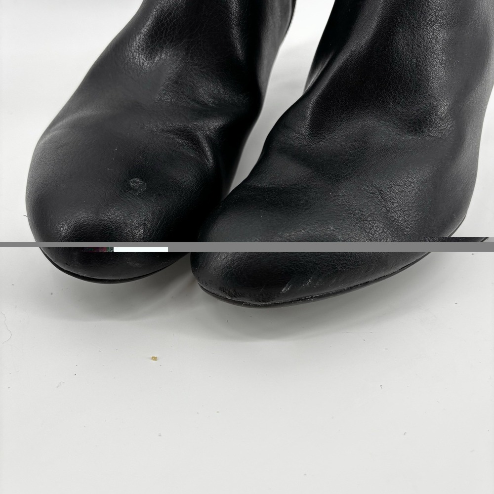 Naturalizer Fashion Boots Black Tall Heel Comfort With Buckle, Size 8.5M - Picture 6 of 10